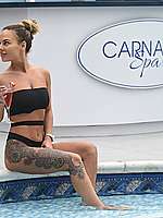 Chantelle Connelly In Black Bikini At A Spa