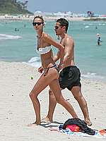 Karolina Kurkova In Bikini Candids At Miami Beach