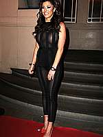 Pascal Craymer In See Through Top At Fashion Show
